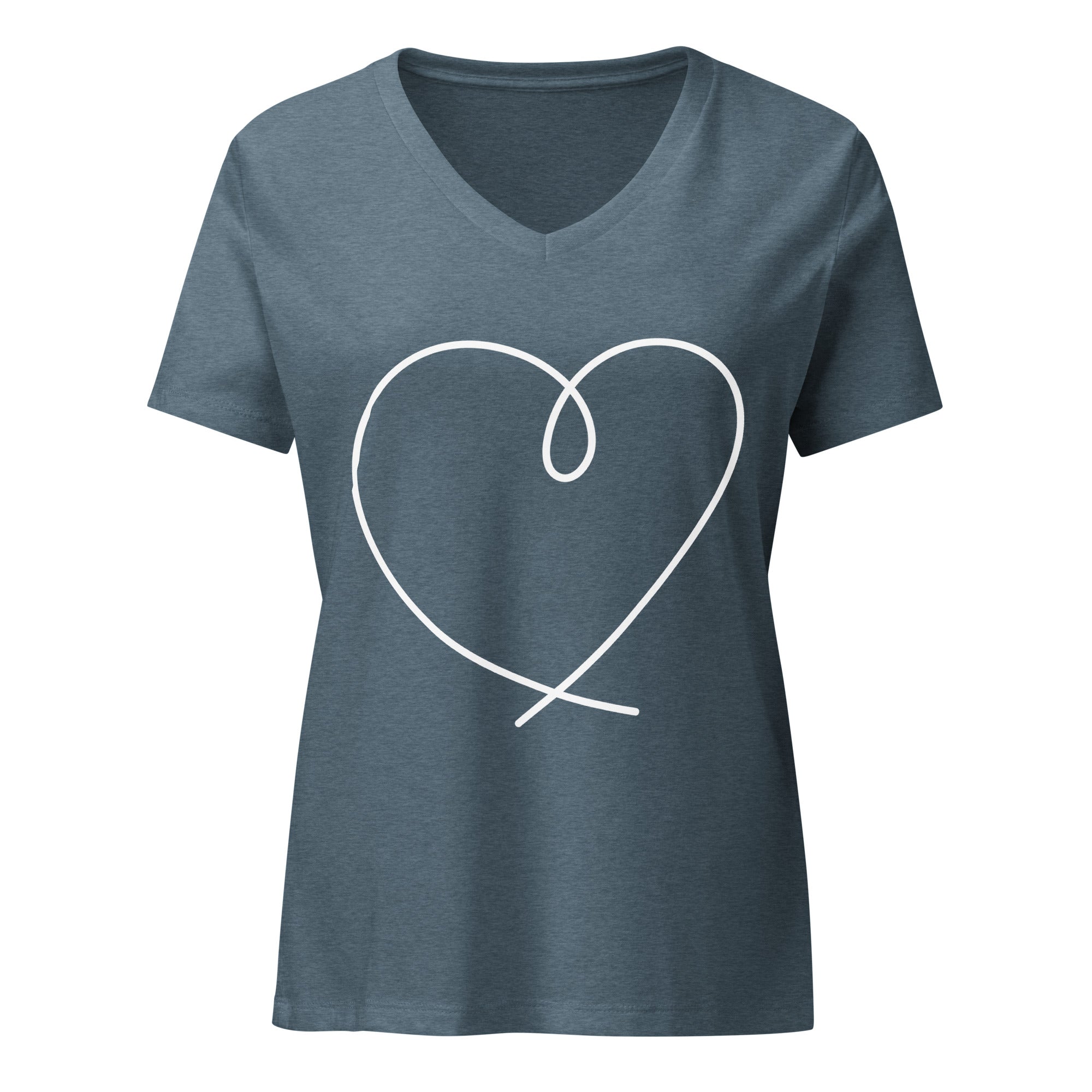 Heart Women’s relaxed v - neck t-shirt - Iamglytja