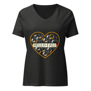 Hello Fall women’s relaxed v - neck t-shirt - Iamglytja