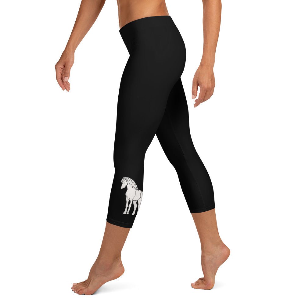Hermi and Glytja Icelandic horse capri leggings - IamGlytja