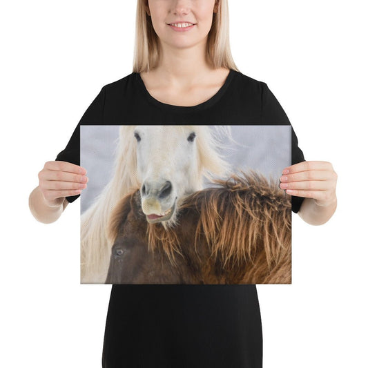Hermi and Kommi Snuggles canvas wall art - IamGlytja