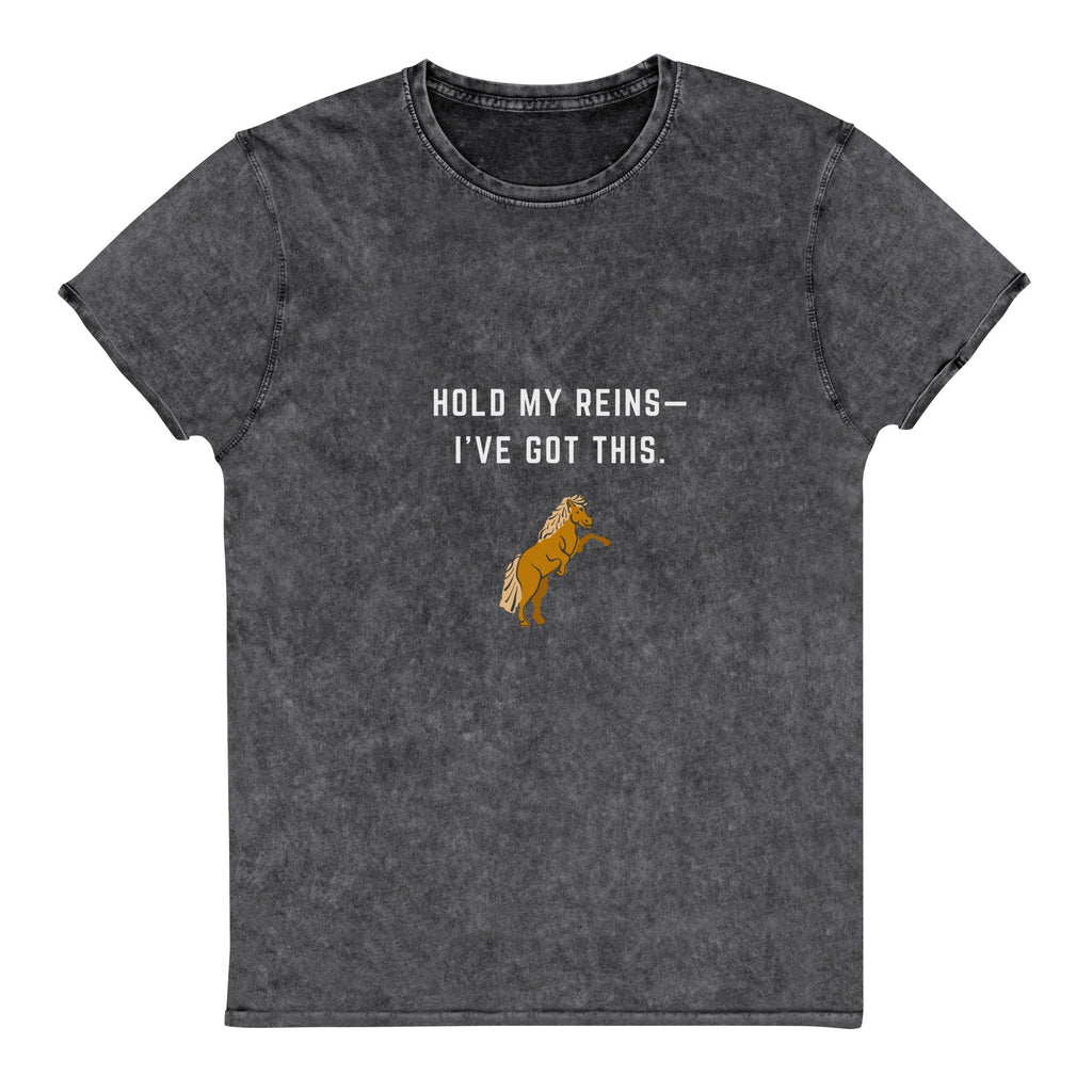 "Hold My Reins" Denim T-Shirt - Iamglytja