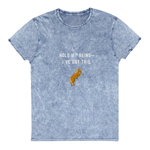 "Hold My Reins" Denim T-Shirt - Iamglytja