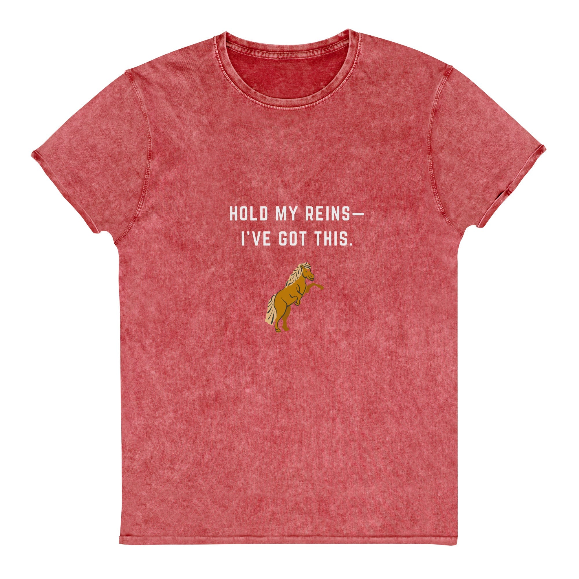 "Hold My Reins" Denim T-Shirt - Iamglytja