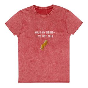 "Hold My Reins" Denim T-Shirt - Iamglytja