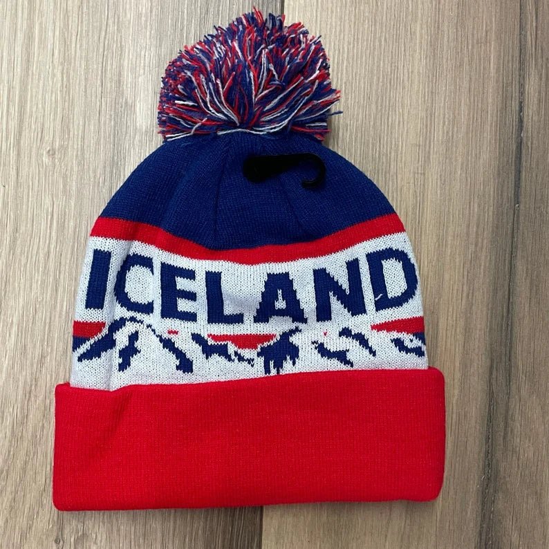 Iceland beanie - Blue and Red - Iamglytja