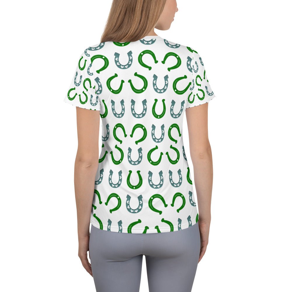 Lucky Horseshoes All - Over Print Women's Athletic T-shirt - Iamglytja