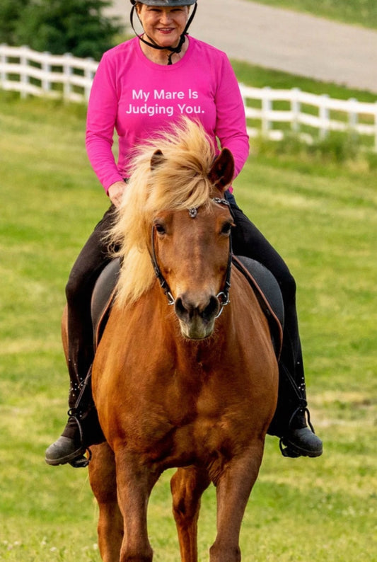 "My Mare Is Judging You" Ladies Trail Riding T-shirt