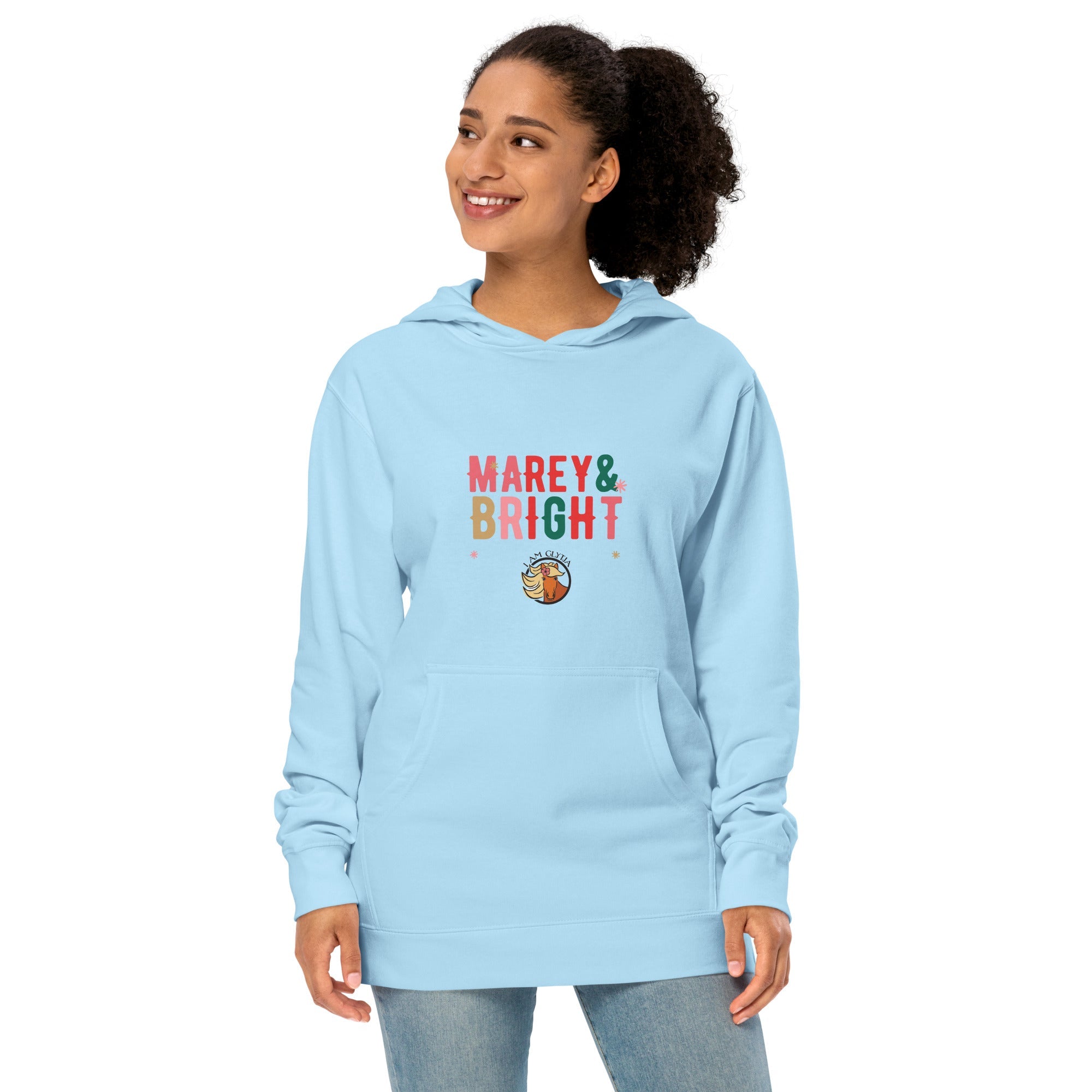 Marey and Bright unisex midweight hoodie - Iamglytja