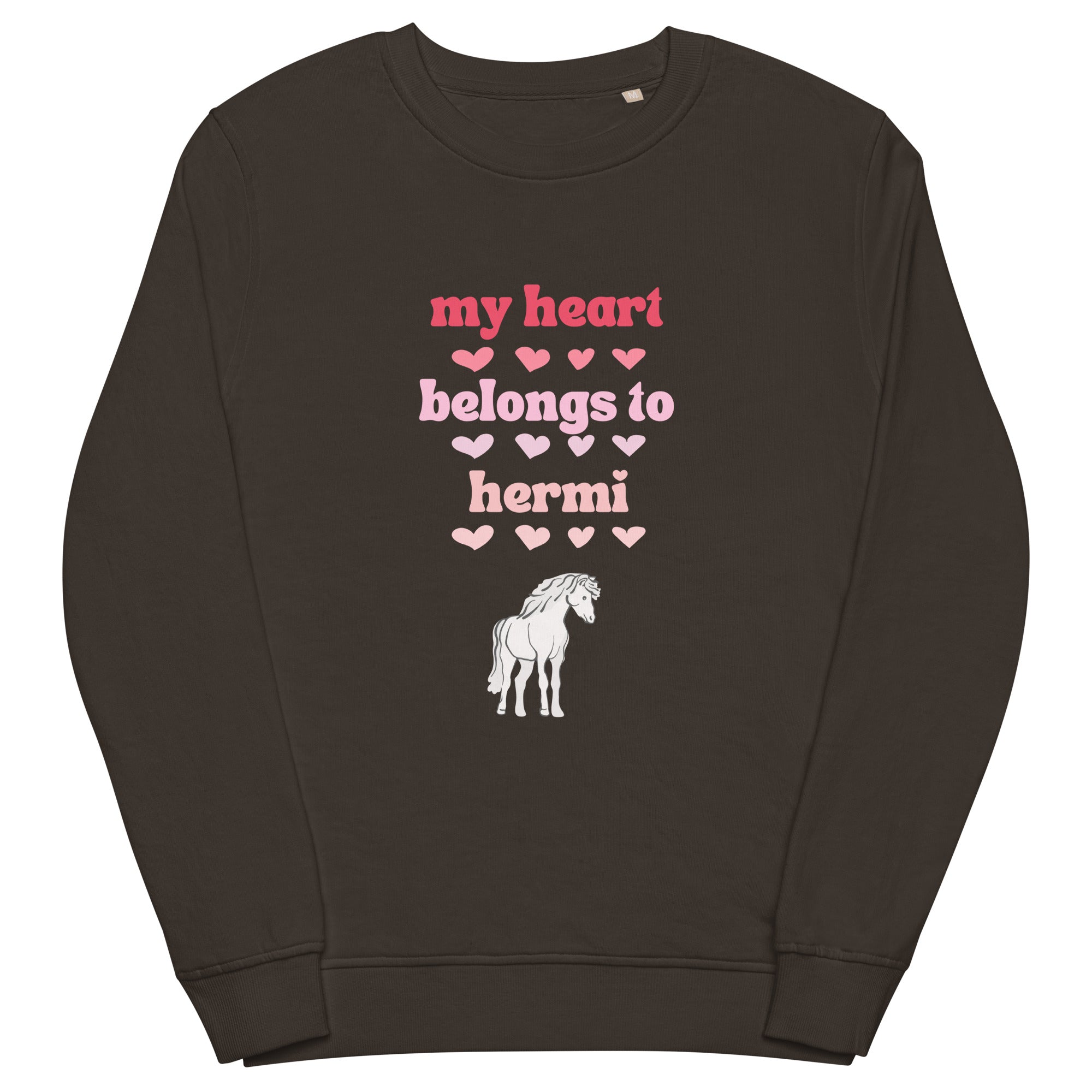 "My hear belongs to Hermi" Unisex organic sweatshirt - Iamglytja