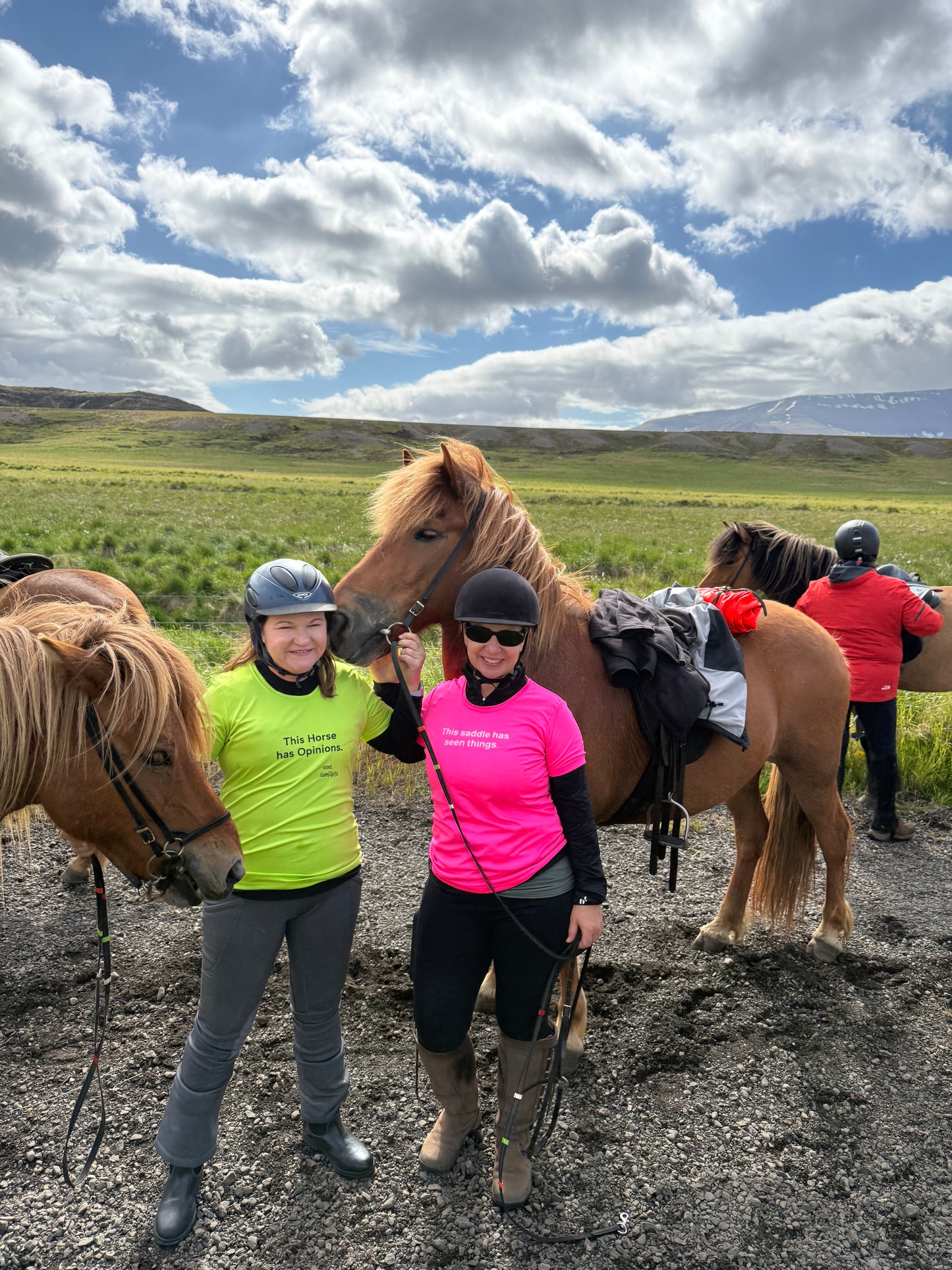 "This Horse has Opinions" Ladies Trail Riding Tee