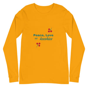 Peace, Love and Keeshies Unisex Long Sleeve Tee - Iamglytja