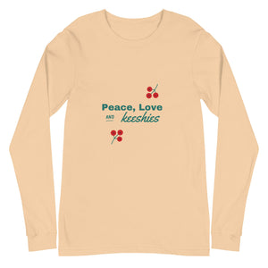 Peace, Love and Keeshies Unisex Long Sleeve Tee - Iamglytja