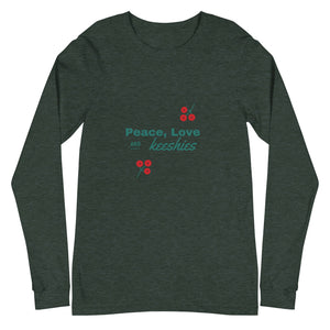 Peace, Love and Keeshies Unisex Long Sleeve Tee - Iamglytja