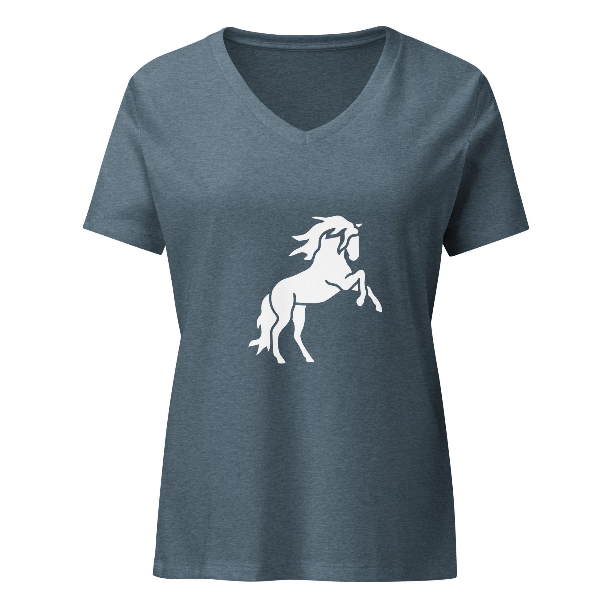 Rearing Horse Women’s relaxed v - neck t-shirt - Iamglytja