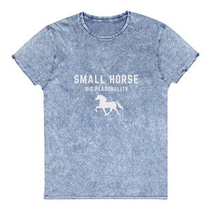 "Small Horse, Big Personality" Denim T-Shirt - Iamglytja