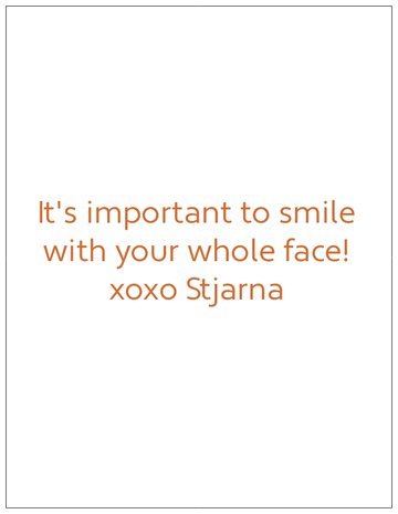 Stjarna Smiles greeting cards (set of 5) - Iamglytja