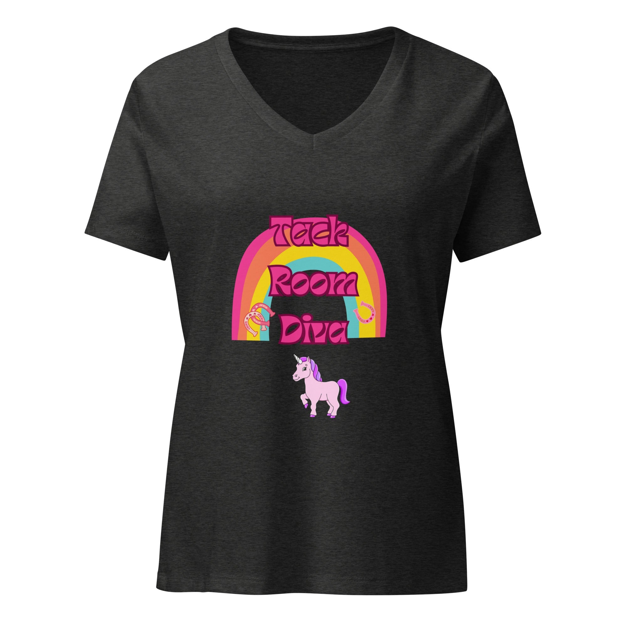 "Tack Room Diva" Women’s relaxed v - neck t-shirt - Iamglytja