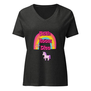 "Tack Room Diva" Women’s relaxed v - neck t-shirt - Iamglytja