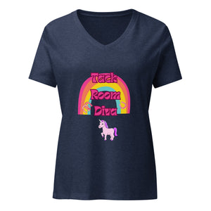 "Tack Room Diva" Women’s relaxed v - neck t-shirt - Iamglytja