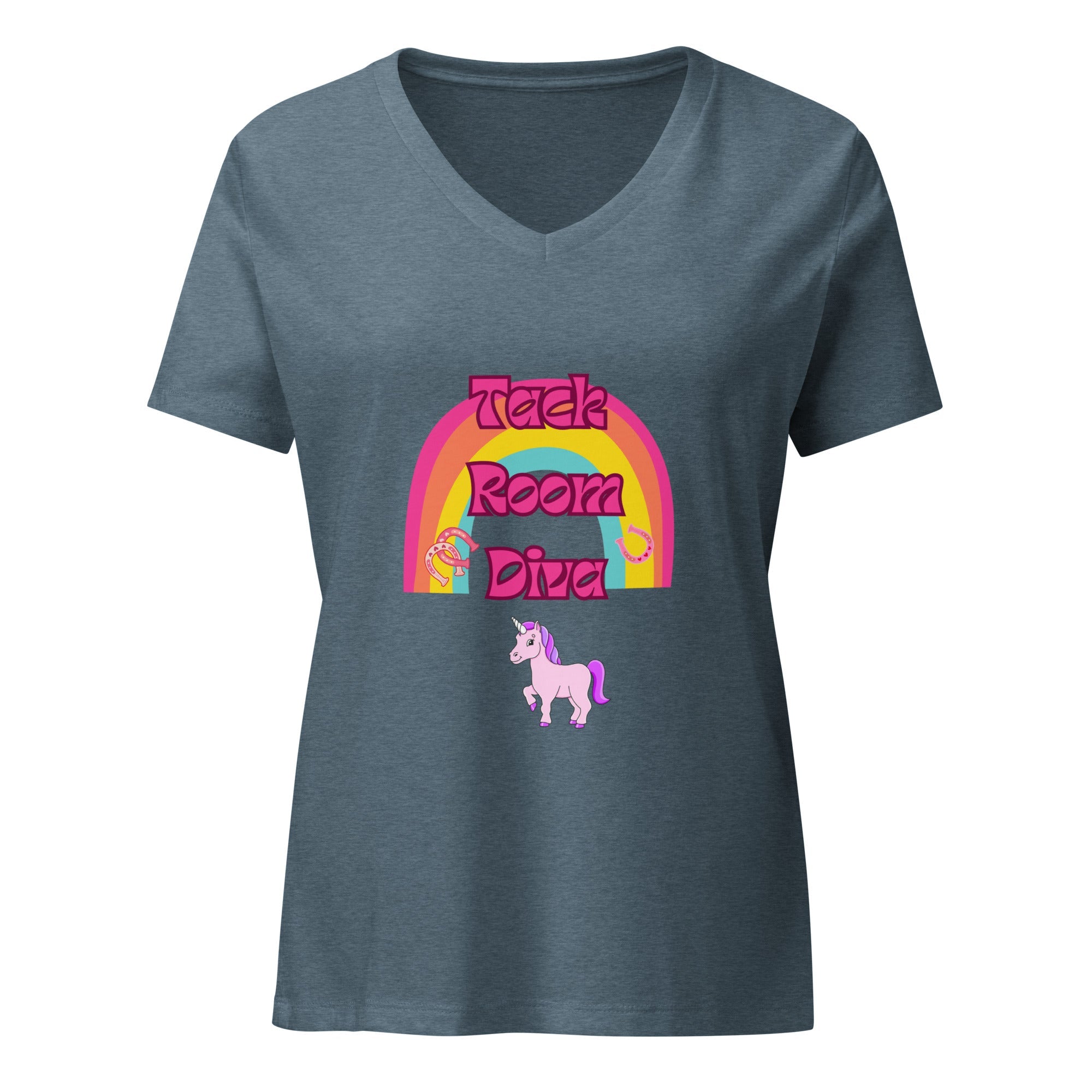 "Tack Room Diva" Women’s relaxed v - neck t-shirt - Iamglytja