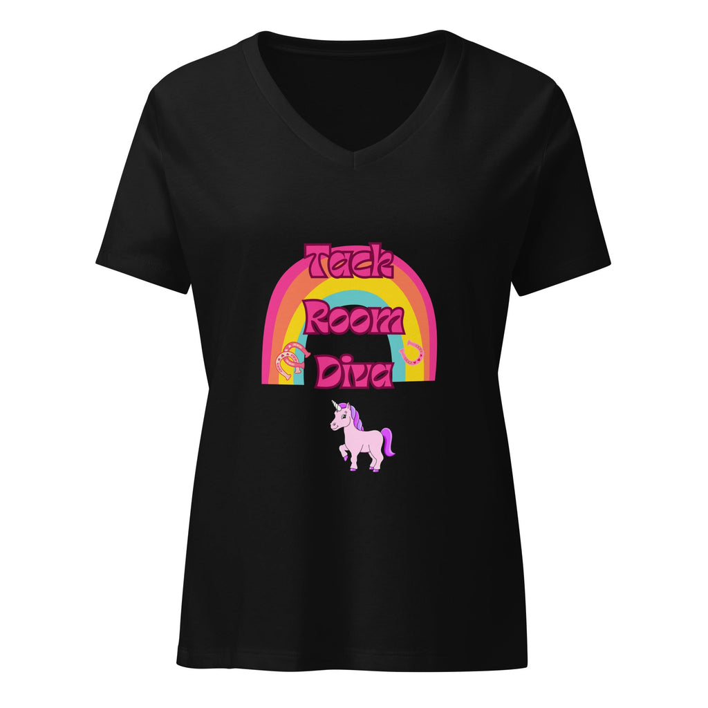 "Tack Room Diva" Women’s relaxed v - neck t-shirt - Iamglytja