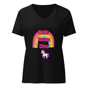 "Tack Room Diva" Women’s relaxed v - neck t-shirt - Iamglytja