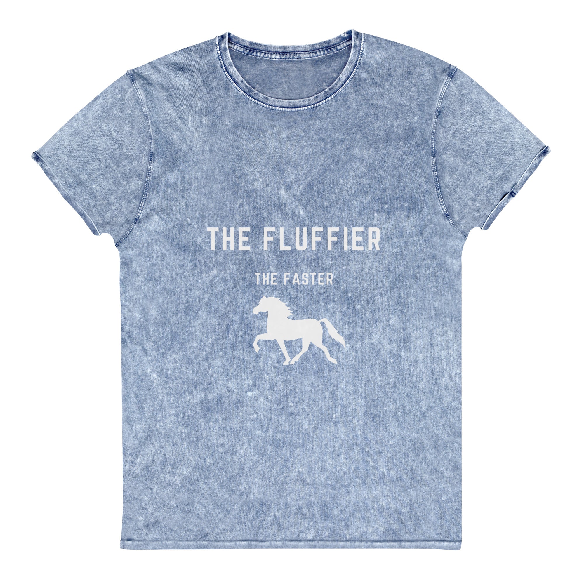 "The Fluffier" Denim T-Shirt - Iamglytja