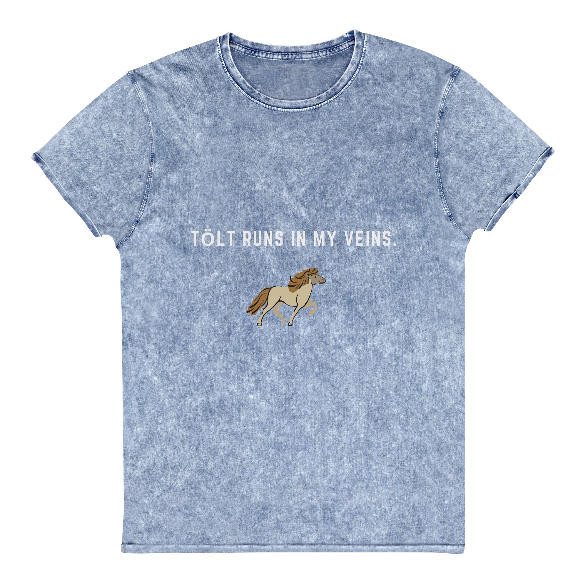 "Tolt runs in my veins" Denim T-Shirt - Iamglytja