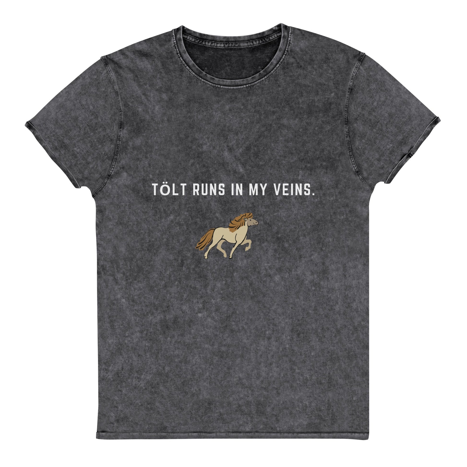 "Tolt runs in my veins" Denim T-Shirt - Iamglytja