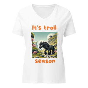 Troll Season relaxed v - neck t-shirt - Iamglytja