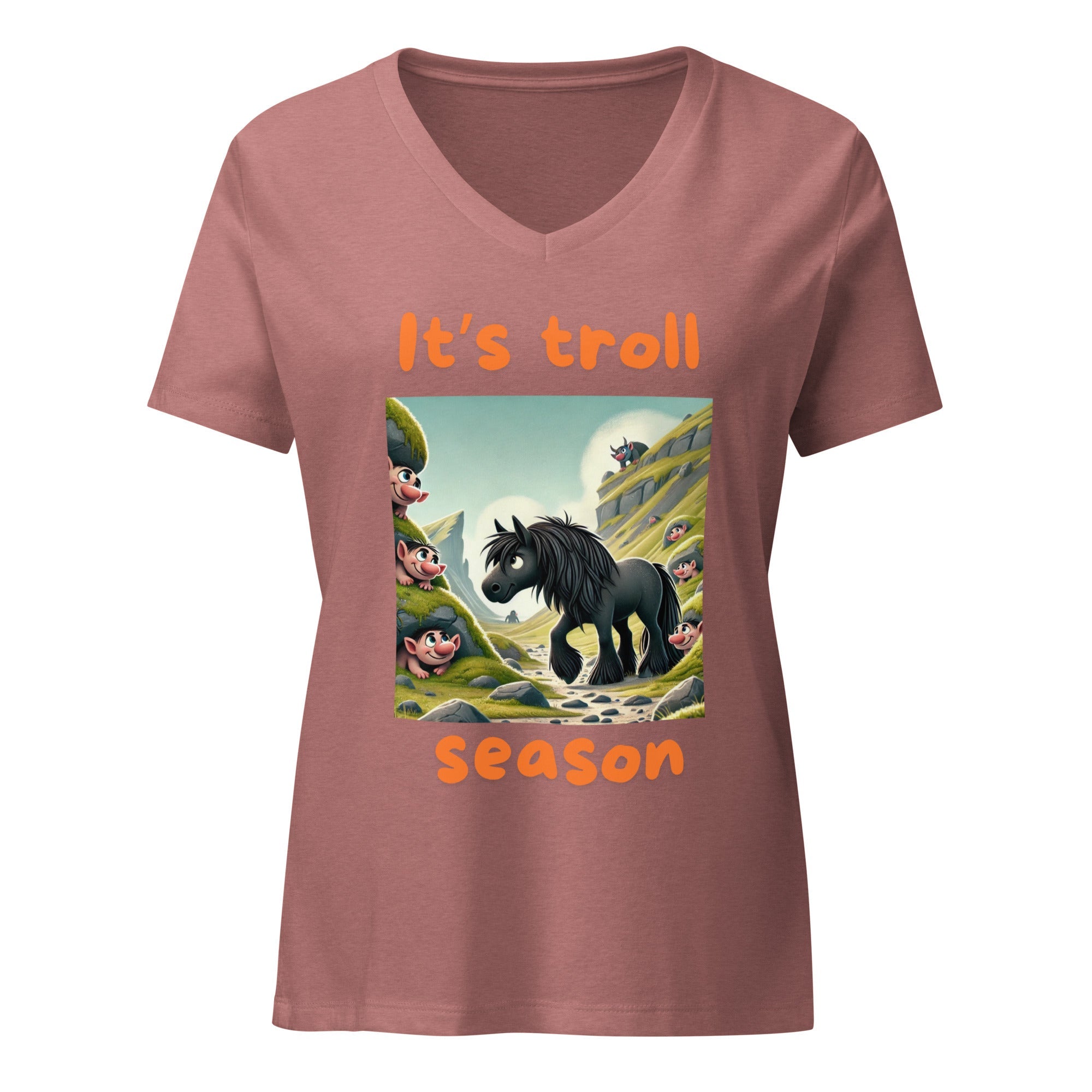 Troll Season relaxed v - neck t-shirt - Iamglytja