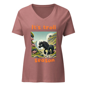 Troll Season relaxed v - neck t-shirt - Iamglytja