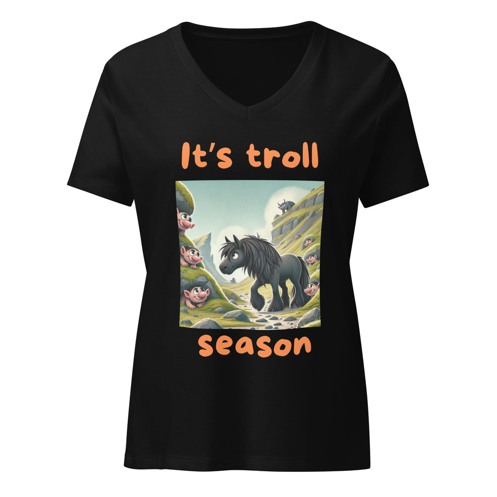 Troll Season relaxed v - neck t-shirt - Iamglytja