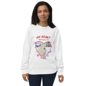 My Heart Belongs to Hermie Unisex organic sweatshirt