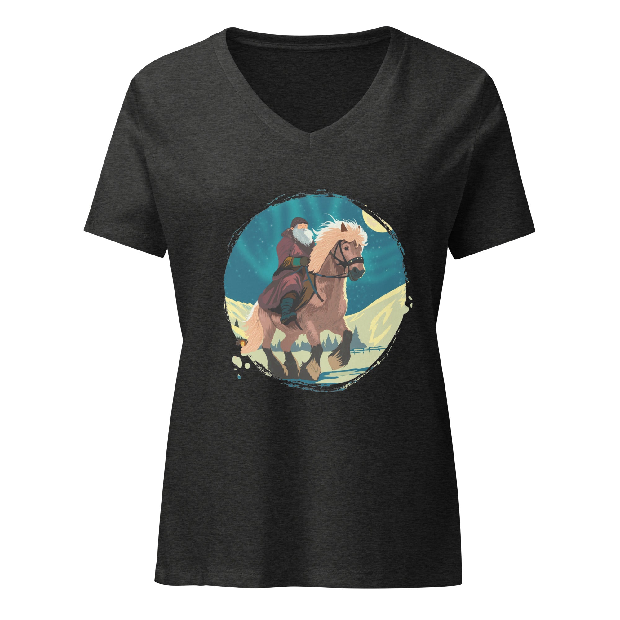 Yule Lad women’s relaxed v - neck t-shirt - Iamglytja