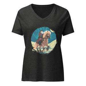 Yule Lad women’s relaxed v - neck t-shirt - Iamglytja