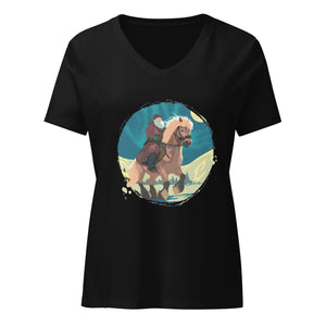 Yule Lad women’s relaxed v - neck t-shirt - Iamglytja